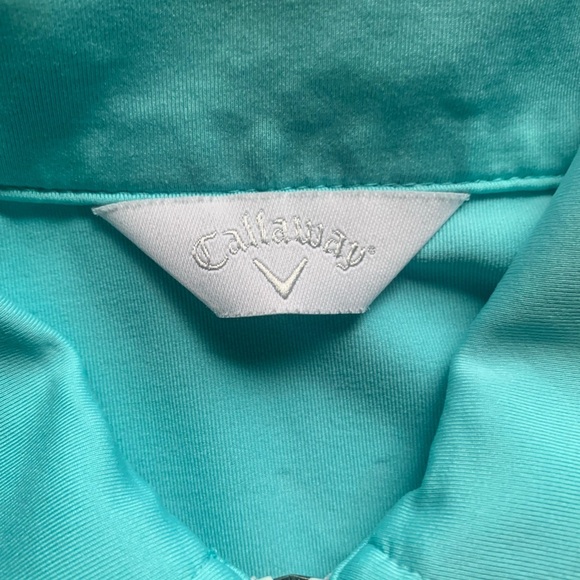 LPGA Turquoise and White Polo Shirt Women’s Small Callaway LPGA Golf Shirt - Picture 7 of 9